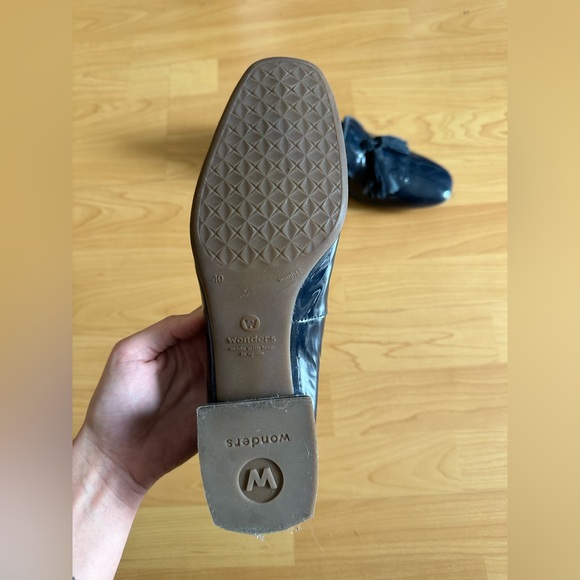 Wonders Navy Loafers, 100% Leather - Picture 2 of 4